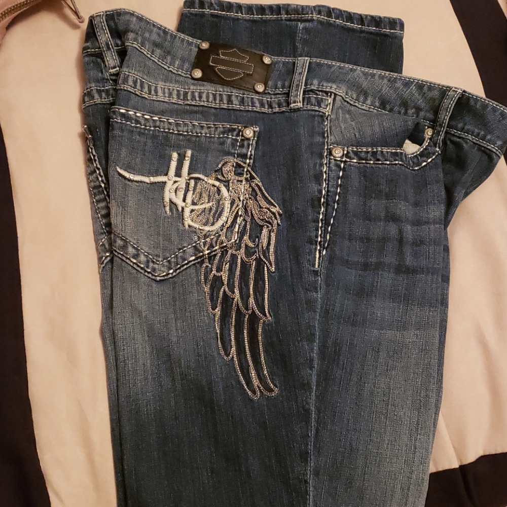 Womens harley davidson jeans